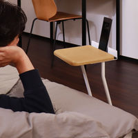 林製作所 AnoTana サイドテーブル 幅250×奥行280×高さ620mm ホワイト/木目 YS-B01W-N 1台（直送品）