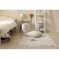 セルタン ふっくら座椅子 ブークレ生地 アイボリー A363-756IV 1台（直送品）