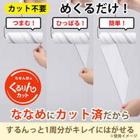 粘着クリーナー スペアテープ らせん状のくるりんカット 強粘着 90周 カーペット用 1箱（12巻入） レック アスクル限定 オリジナル（わけあり品）