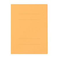 プラス　フラットファイル厚とじ　A4タテ　10冊　イエロー　No.021NW　樹脂製とじ具（わけあり品）