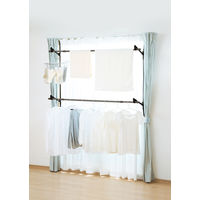 アイリスオーヤマ 木目調窓枠物干し MW-W260N 1台