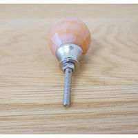 ポッシュリビング ガラスノブ φ3cm×D4cm ガラス/アイアン 22496 1セット(3個)（直送品）