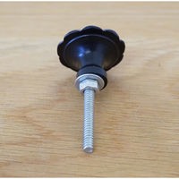 ポッシュリビング アイアンノブ φ3cm×D2.5cm キャストアイアン/アイアン 63374 1セット(2個)（直送品）