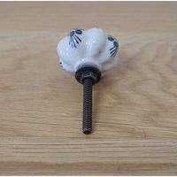 ポッシュリビング セラミックノブ φ3.5cm×D2.5cm セラミック/アイアン 30593 1セット(2個)（直送品）