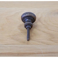 ポッシュリビング アイアンノブ φ3cm×D2.5cm 62538 1セット(3個)（直送品）