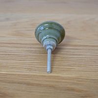 ポッシュリビング セラミックノブ φ4cm×D3.5cm セラミック/アイアン 30691 1セット(2個)（直送品）