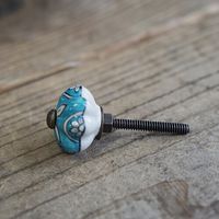 ポッシュリビング セラミックノブ φ3cm×D2cm セラミック/アイアン 30586 1セット(2個)（直送品）