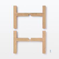 無印良品 木製スタンド 小 ペットフードボウル用 約１８．５×１８．５×高さ１３ｃｍ 良品計画