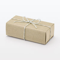 無印良品 ラッピング用 紙紐 約長さ３ｍ グレー×白 1セット（1個×2） 良品計画