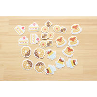 古川紙工 和紙フレークシール ぽちっと おやつ QSA28 1袋