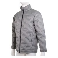 ヤマショウ 撥水エコダウンジャケット シームレス ライトグレー L YBC-005GYL 1着（直送品）