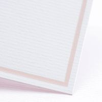 グリーティングカード G・ラロ（G.LALO） 縁取りカードセット （カード1枚　封筒1枚） ピンク 1セット（直送品）