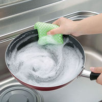 キッチンスポンジ 驚くほどの泡立ち 泡あわネット 食器洗い グリーン 1個 まめいた