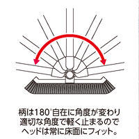 テラモト ＢＭコーナーブルーム30 １本柄 グレー 幅30cm 屋内外用 ほうき CL4652017　1本