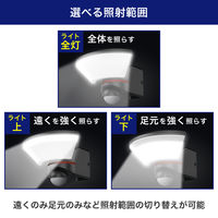 朝日電器 リモコン付ACセンサーライト1灯 ESL-W3001AC 1個（直送品）