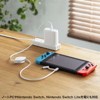 サンワサプライ USB2.0 TypeーC巻き取りケーブル（Lightning変換アダプタ付き） KBーIPLTCM08W 1本