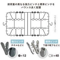 シービージャパン The hangers 傾かないランドリーハンガー 52P 1個
