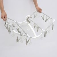 東和産業 ラクMAXアルミ角ハンガー　長ピンチ32P  1個