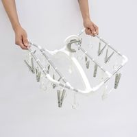 東和産業 ラクMAXアルミ角ハンガー　長ピンチ24P 20328 1個