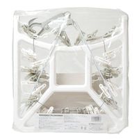 ストリックスデザイン WHITE LAUNDRY 角ハンガー　ピンチ42P SBー093 1セット（3個）