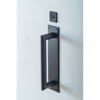 ポッシュリビング サインプレート 「PULL」 W4.5×D0.4×H4.5cm アルミニウム 63841 1個（直送品）