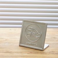 ポッシュリビング サインプレート 「SANITIZE」 W10×D5×H9.5cm アルミニウム 63843 1個（直送品）