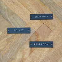 ポッシュリビング サインプレート 「STAFF ONLY」 ブラック W8×D0.2×H2cm アイアン 63957 1個（直送品）