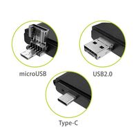 マルチカードリーダー(microUSB / TypeC USBーA)1ケース(6個入) L-MCR-M 1ケース(6個)（直送品）