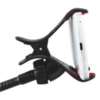 リーダーメディアテクノ スマホスタンド フレキシブルアーム クリップ式 ブラック 1ケース(20個入) L-SCS-B 1ケース(20個)（直送品）