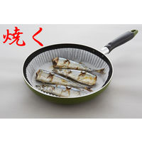 フライパンシート 深型 20cm～ クッキングシート 4つ折タイプ シリコン樹脂加工 12枚入 日本製 1個 アルテム