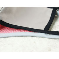 ストレッチマスクテープ 二つ折りタイプ ワインレッド 幅約8mm(折った状態)×1m HM10-8 1セット(1m入×10枚、合（直送品）