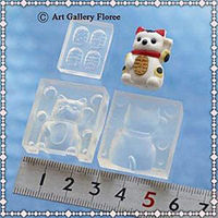 亀島商店 アニマル レジンクラフト用 ソフトモールド 小判付き招き猫 1個入 KAM-REJ-448 1セット(2個)（直送品）