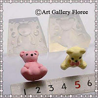 亀島商店 アニマル レジンクラフト用 ソフトモールド 立体くまちゃんL 1個入 KAM-REJ-459 1セット(2個)（直送品）