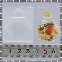 亀島商店 パフューム レジンクラフト用 ソフトモールド 香水ボトル 六角半面型 1個入 KAM-REJ-472 1セット(2個)（直送品）