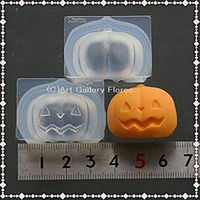亀島商店 ハロウィン レジンクラフト用 ソフトモールド ジャック・オ・ラタン両面L 1組入 KAM-REJ-498 1セット(2個)（直送品）