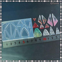 亀島商店 ラブリー レジンクラフト用 ソフトモールド 三角フラット 1個入 KAM-REJ-529 1セット(2個)（直送品）