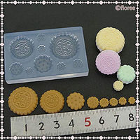 亀島商店 スイーツ レジンクラフト用 ソフトモールド ビスケット 丸 1個入 KAM-REJ-584 1セット(2個)（直送品）