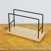 ポッシュリビング ドリップスタンド W23×D10×H14cm マンゴーウッド/アイアン 41344 1個（直送品）