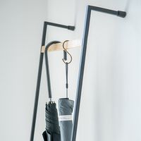 ポッシュリビング ウォールハンガー W32×D10.5×H100cm マンゴーウッド/アイアン 41349 1個（直送品）