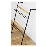ポッシュリビング ウォールスリッパラック W47×D15.5×H71cm マンゴーウッド/アイアン 41348 1個（直送品）