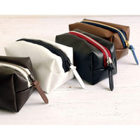 日本紐釦貿易 Y.K.K リングファスナー用本革パーツ 茶 全長70mm 同色3本入 LS-C 1セット(5個)（直送品）