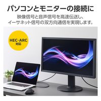 HDMI ケーブル ハイスピード 5m 4K 30Hz ARC ブラック CAC-HD14E50BK3 エレコム 1個（直送品）