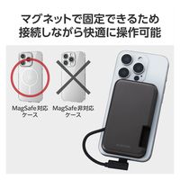 SSD 外付け 1TB iPhone向け ケーブル一体型 USB-C 磁石 黒 ESD-EPB1000GBK エレコム 1個（直送品）