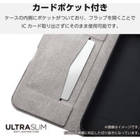 Google Pixel 9 Pro XL ケース レザー 手帳型 超軽量 ネイビー PM-P243PLFUNV エレコム 1個（直送品）