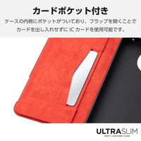 AQUOS sense9 SH-53E ケース レザー 手帳型 ブラック PM-S244PLFUBK エレコム 1個（直送品）