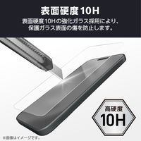 AQUOS R9 pro SH-54E ガラスフィルム 高透明 指紋防止 飛散防止 PM-S245FLGG エレコム 1個（直送品）