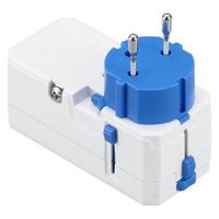 ヤザワコーポレーション 海外用マルチ変換プラグUSB付3.4A 白 HPM83AWHSC 1個（直送品）