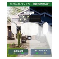 エーインサイト 防災ソーラー人感センサーライト AI-SL01 1台（直送品）