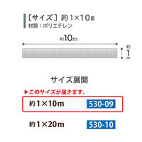 アストロ 敷きわら風 キラキラシート1×10m 530-09 1枚（直送品）