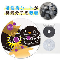 アストロ 活性炭 洗濯機の排水口フィルター 2枚組 610-63 1セット(2枚)（直送品）